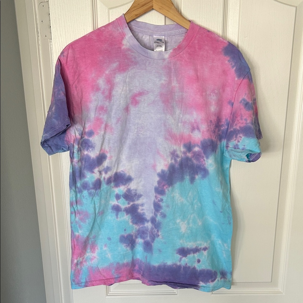 Colortone Large Tie-Dye T-Shirt in Pink, Purple, and Blue